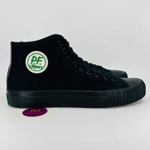 P.F. Flyers Men's 1993 Sandlot Center High Top Black Canvas Sneakers Size 9.5
